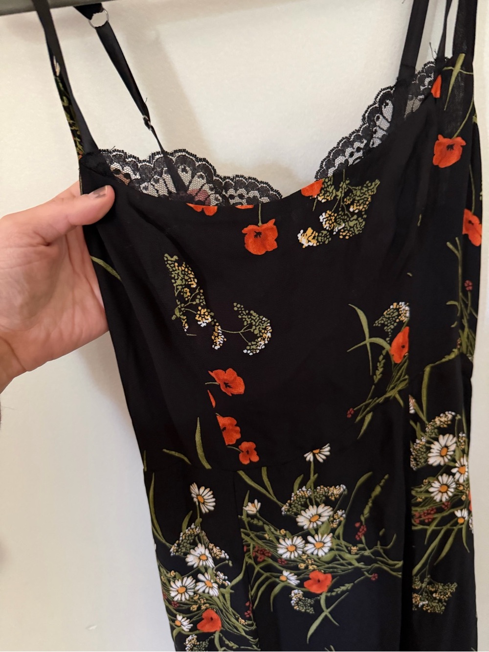 NWT REFORMATION Irisa Floral Trumpet Dress in Robyn Size US 0 lace trim - Picture 12 of 15
